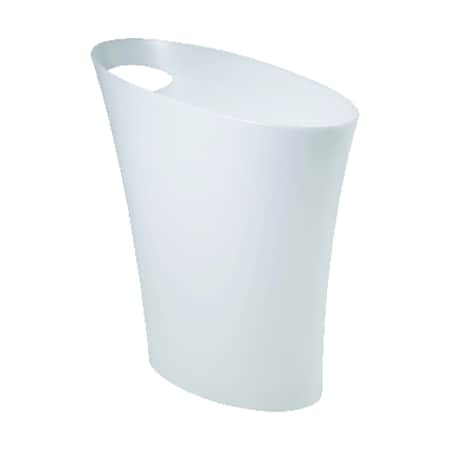 Umbra Umbra Skinny 2 gal White Plastic Modern Wastebasket 082610-661